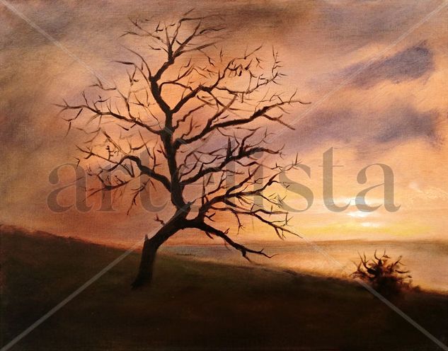 Hangman's Hill Oil Canvas Landscaping