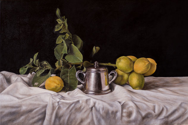 Limones Oil Canvas Still Life Paintings