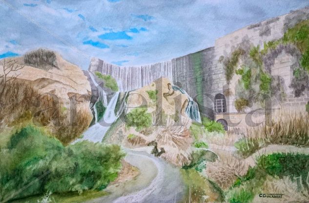 Pantano de Elche Watercolour Paper Landscaping