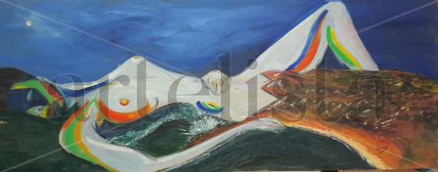 Falso Marino de la deidad del Aroiris Acrylic Panel Marine Painting