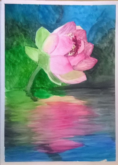 La Rosa Watercolour Paper Floral Painting