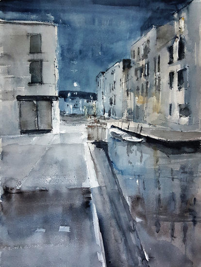 Venecia nocturno Watercolour Paper Landscaping