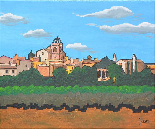 Peralada Acrylic Canvas Landscaping