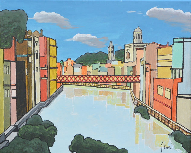 Girona Acrylic Canvas Landscaping