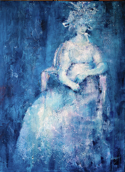 Dama en azul