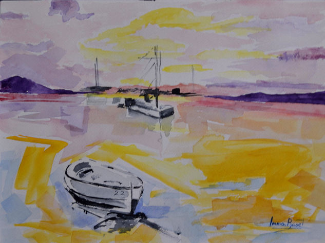 CALMA Watercolour Card Marine Painting