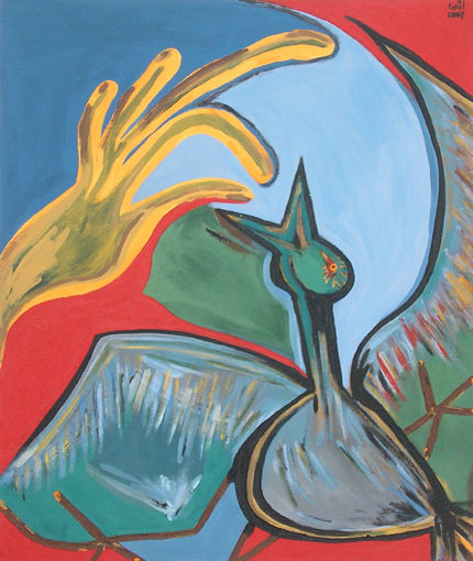 La paloma y la mano