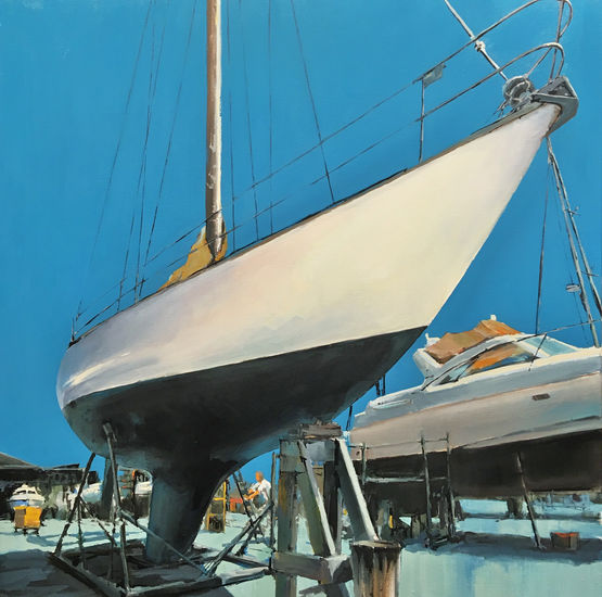 Velero I Oil Canvas Marine Painting