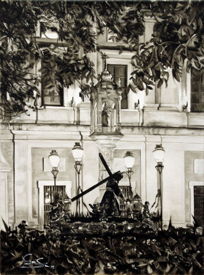 El Gran Poder en Sevilla Oil Canvas Others