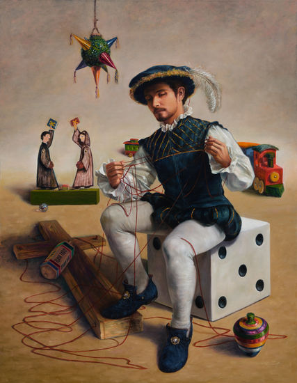 El Sueño antes del Juego Oil Canvas Figure Painting