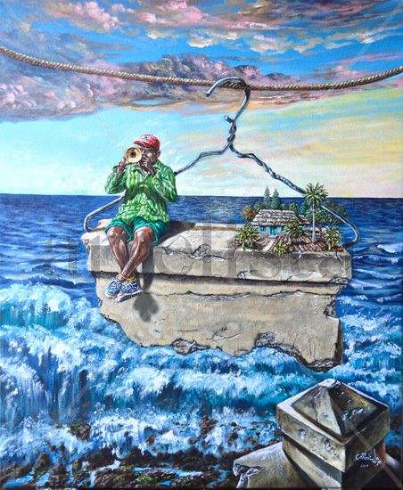 El Malecón habanero Acrylic Canvas Landscaping