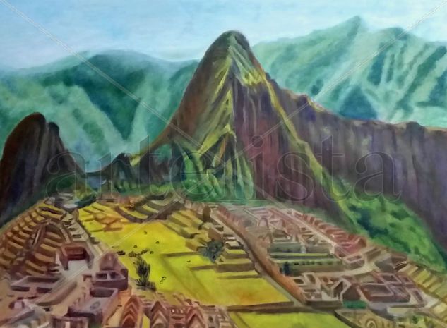 Macchu Picchu Oil Canvas Landscaping