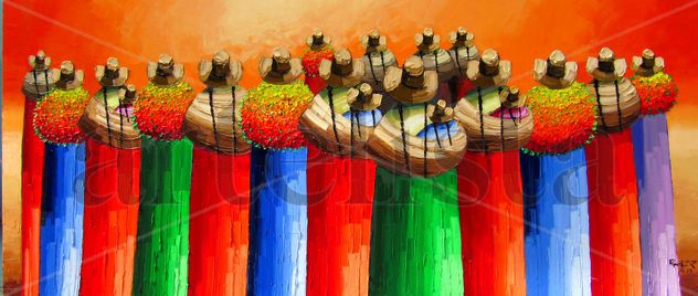 Conjunto de paisanas.