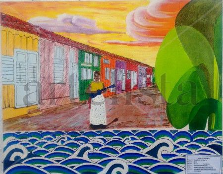 BARRIO DE LA HUACA Oil Canvas Landscaping