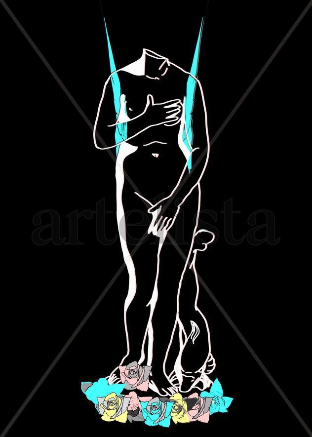 desnudo digital, escultura griega