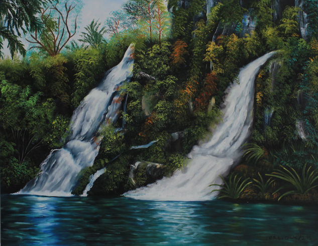 Cascadas Oil Canvas Landscaping