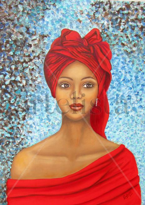 Morena con turbante...