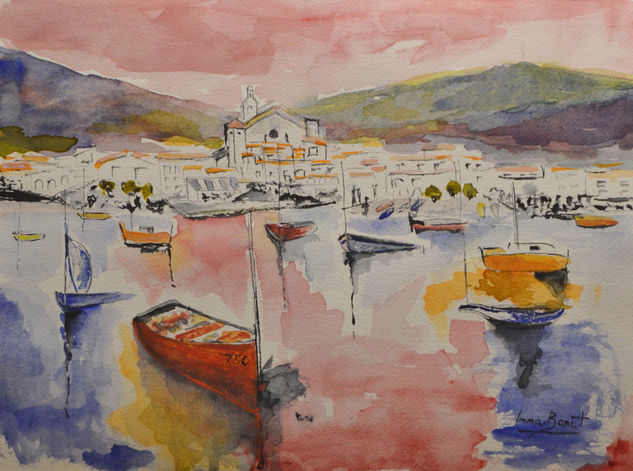 CADAQUÉS Watercolour Card Marine Painting