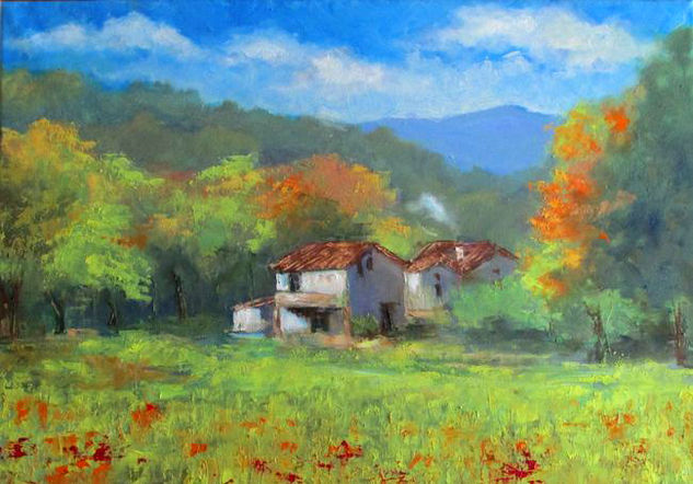 Casa de Montaña Oil Canvas Landscaping