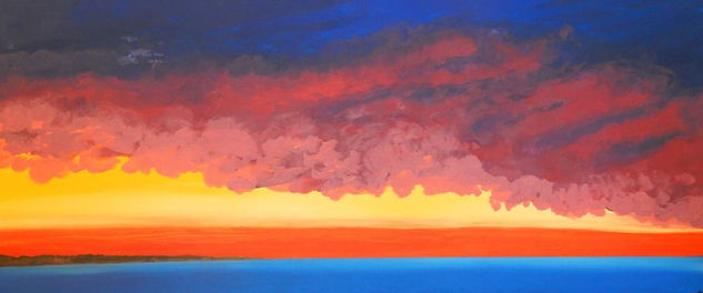 Un Atardecer Acrylic Canvas Landscaping