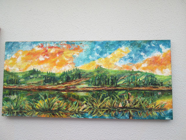 REFLEJOS DE MI LAGO Oil Canvas Landscaping