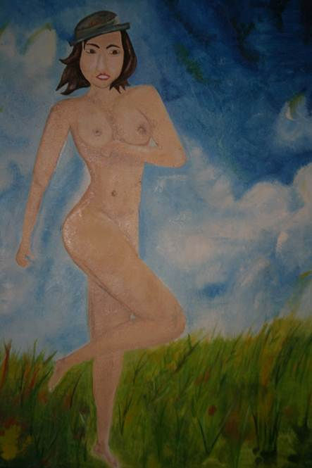 MUJER CON SOMBRERO