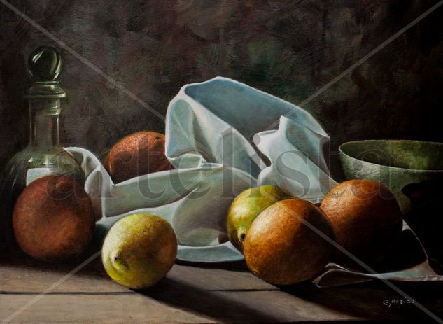 BODEGÓN CON NARANJAS Oil Canvas Still Life Paintings