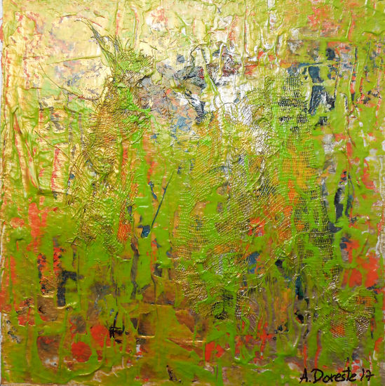 Ecos del bosque dorado Mixed media Paper Others