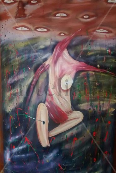 violacion Oil Canvas Nude Paintings