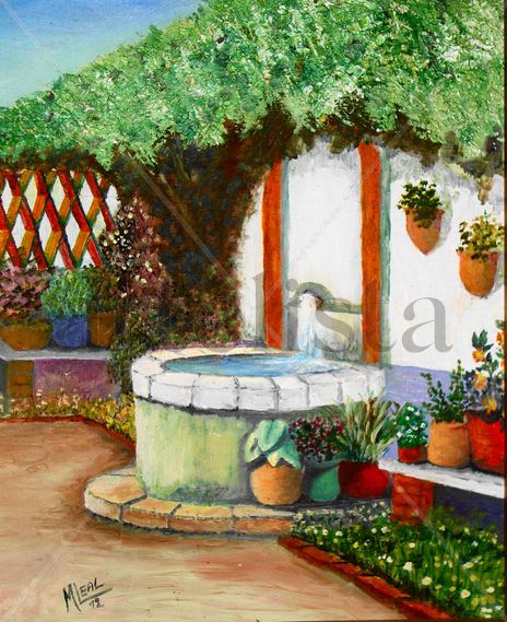 Siesta  en el patio