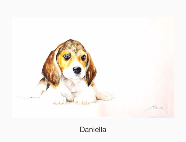 DANIELA Acuarela Papel Animales