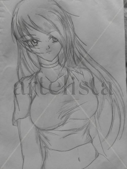 Anime girl Pencil