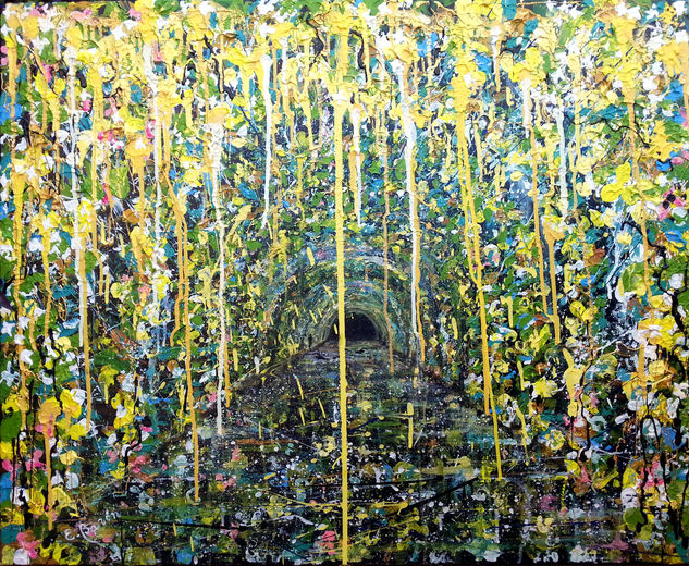 El túnel silvestre Acrylic Canvas Landscaping