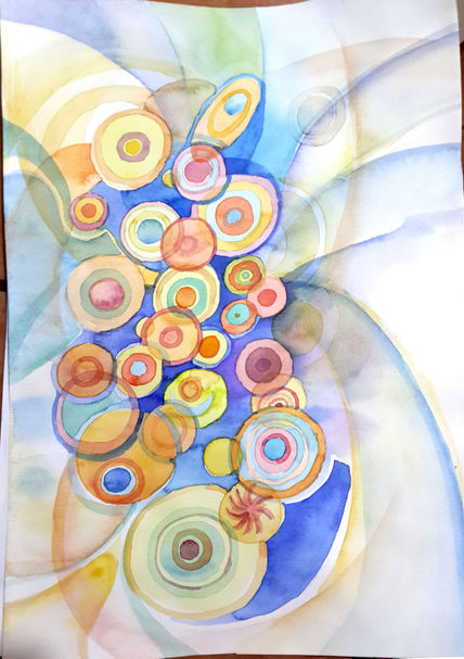 Abstracto en acuarela