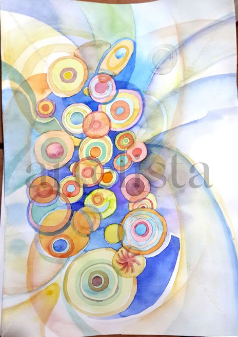 Abstracto en acuarela
