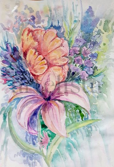 EXPRESION FLORAL Watercolour Paper Still Life Paintings