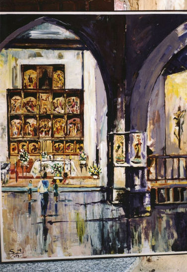 Interior  de la Iglesia Valdescorrilel   (Zamora) Primer Premio 1993 Oil Canvas Others