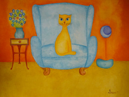 Camilo en sillón azul