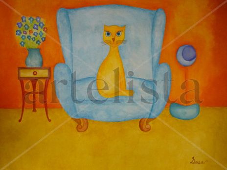 Camilo en sillón azul
