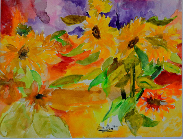 FLORAL Watercolour Card Floral Painting