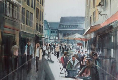Tertulia en el Mercado