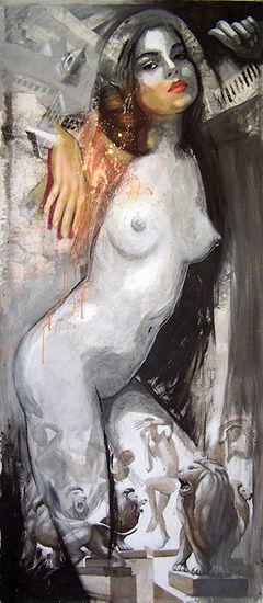 Almas esperanzadas 46 Media Mixta Lienzo Desnudos