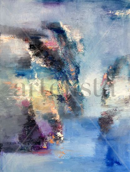 Landscape abstract 305 Oil Canvas Others