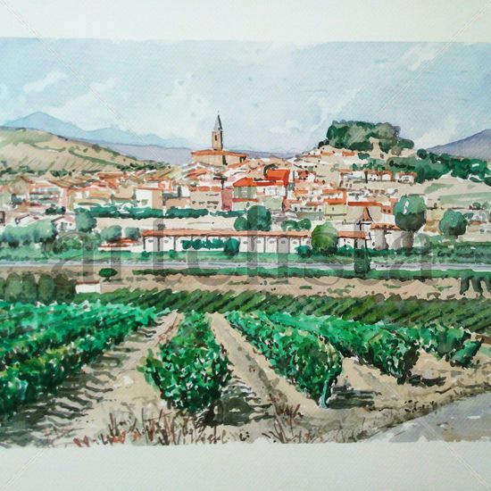 NAVARRETE Watercolour Canvas Landscaping