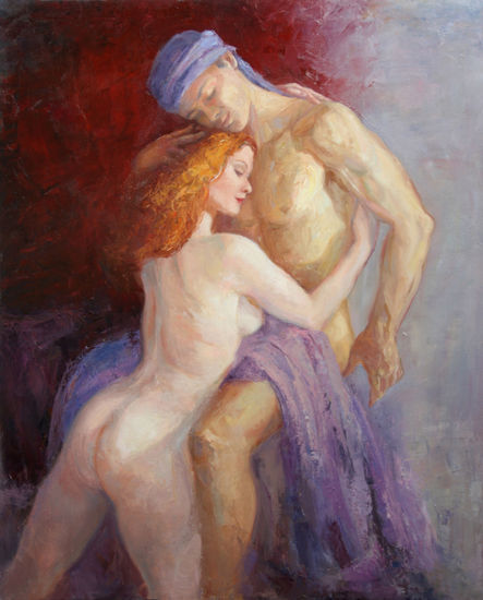 Lovers Óleo Lienzo Desnudos