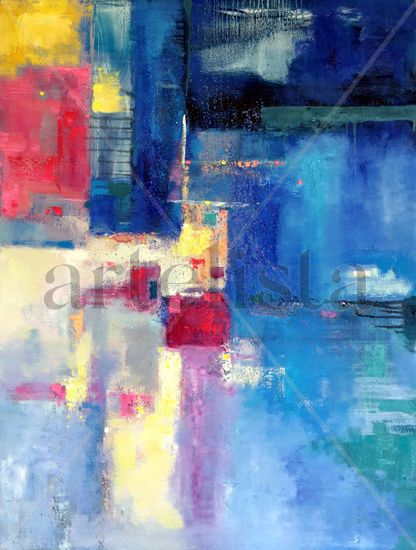 Vibrant colors Abstract 298 Oil Canvas Others