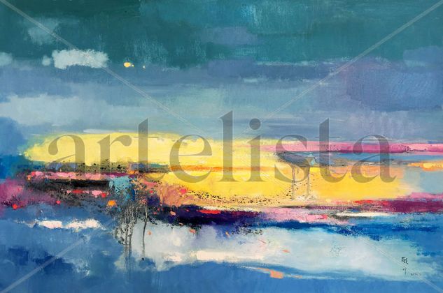 Mysterious sky 299 Oil Canvas Others