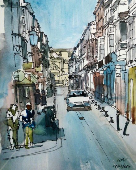 Calle Palacios Watercolour Paper Landscaping