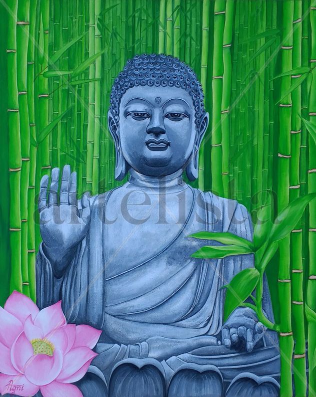 Buddha in the bamboo forest