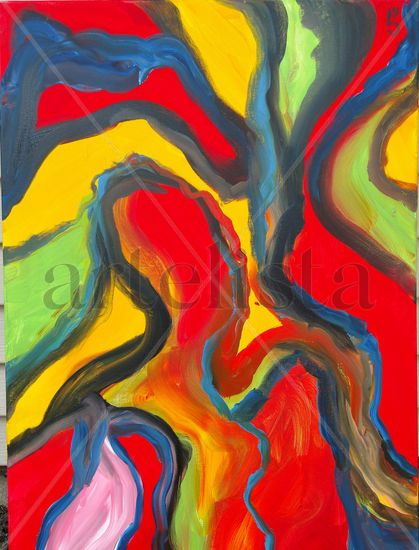 Distortion Oil Canvas Others